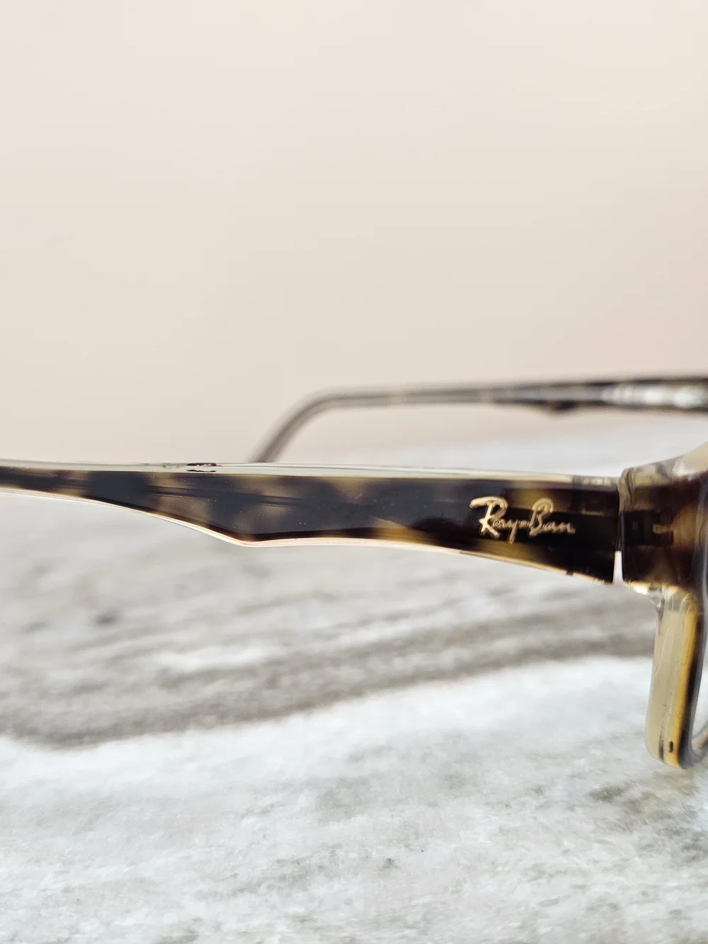 Tortoiseshell Rectangular Ray-Ban Reading Glasses - Picture 2 of 2